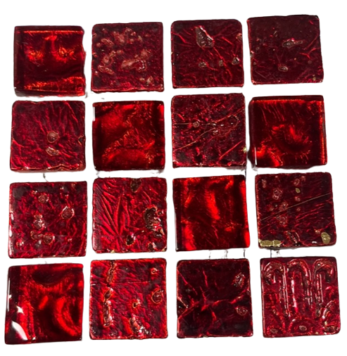 Marbre-Rouge 2.5 x 2.5 cm, Par 100 g