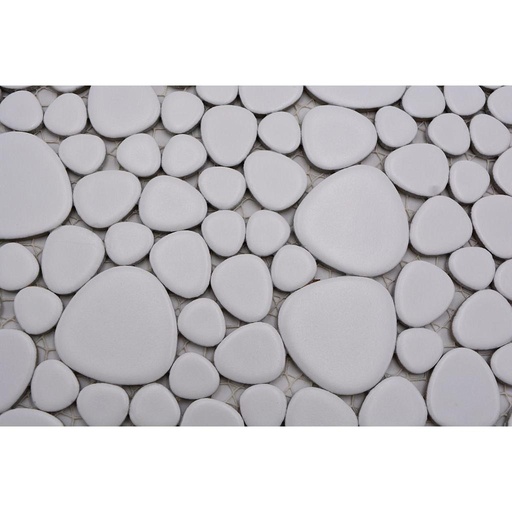 [XKM11ON MATTE] Galets Japonais - Blanc Mat, Par 100 g