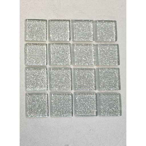 [XCM8SB8] Pailleté 2,5 x 2,5 cm (EPAIS) - Argent, Par 100 gr 