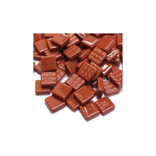 [096] Pate de Verre 1.2 x 1.2 cm - Marron Unis, Par 100 g
