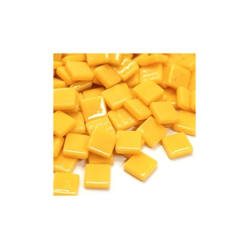 [BIS44] Pate de Verre 1.2 x 1.2 cm - Jaune Unis, Par 100 g
