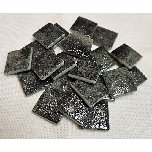 [360] Pâte de verre 360 (Nuagé Vert/Noir) 2,3 x 2,3 cm, vendu par 100g