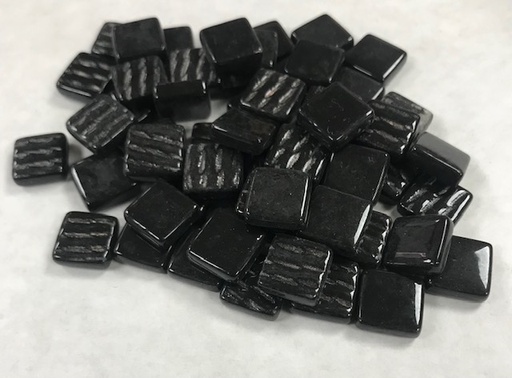 [049] Pâte de Verre 0.8 x 0.8 cm - Noire , Par 100 g.