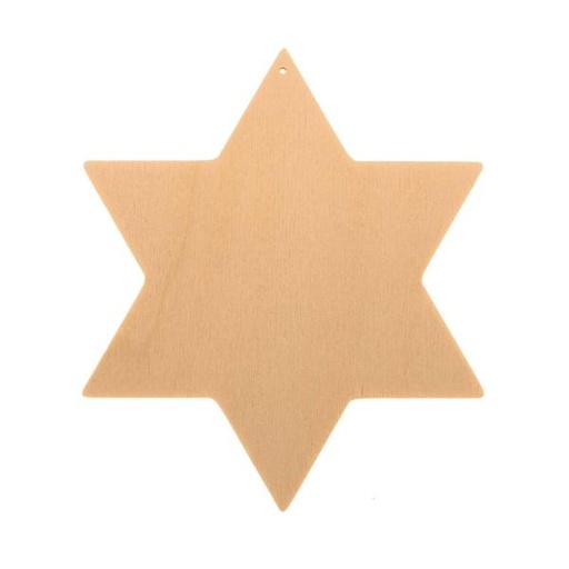 Étoile perçée , 12 cm .