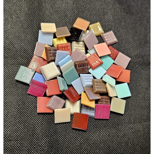 Mix pâte de verre Trend 1.5 x 1.5 cm, vendu par 500g