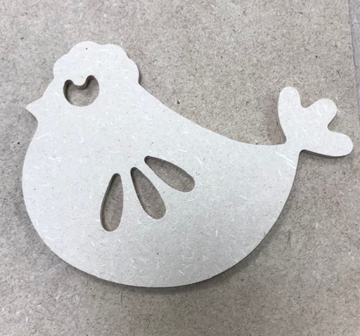 [1202] Poule - 15 x 11 cm .