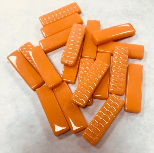 [104] Rectangle Orange - 4 x 1 cm , par 100 g . 