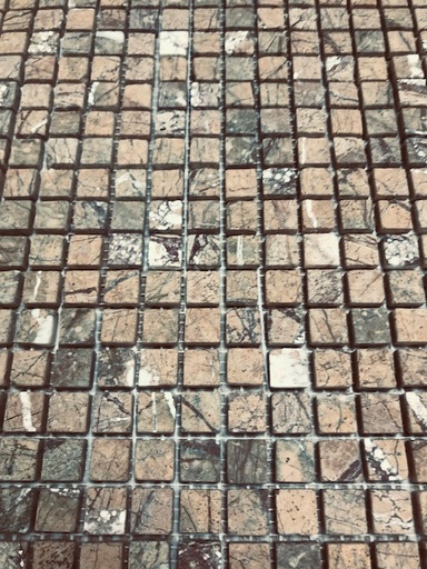 [130429] Marbre - Fossile Ocra - 1.5 x 1.5 cm - par 100 g