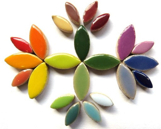 [Petal Mix: Bohemia] Pétales ceramique multicolor , par 50 g .