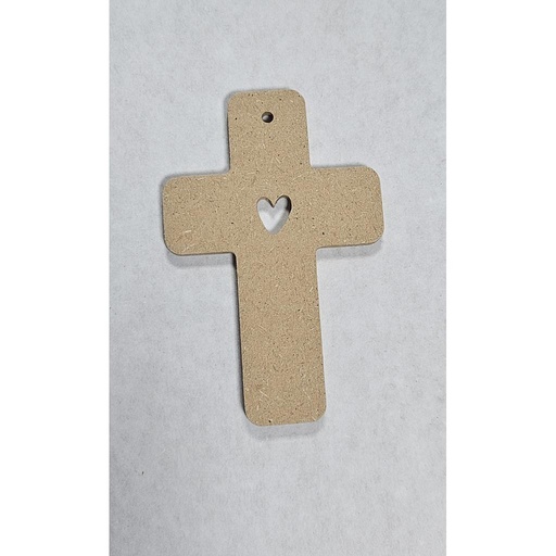 [4338] Croix coeur - 7 x 11 cm