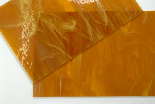 Baguette de Verre 2 x 20 cm n°23 - Caramel Nuageux