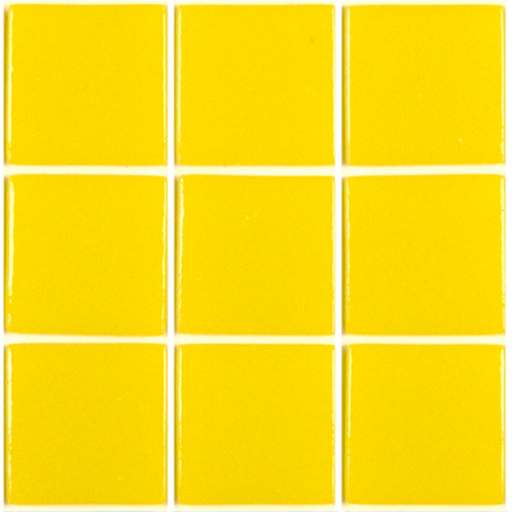 [302C] Pâte de verre 302 (Jaune) 2,3 x 2,3 cm, par 100g