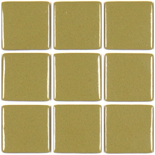 [337] Pâte de verre 337 (Kaki) 2,3 x 2,3 cm, par 100g