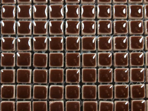 Micro Emaillée 9 x 9 mm n°27 Marron Foncé