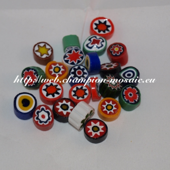 Millifiori n° 5 Mix Opaque 12 mm, par 50g