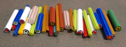 Tige Millifiori n°55 Mix Aléatoire, par 100g