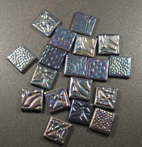 Aztec Petrole  2,4 x 2,4 cm