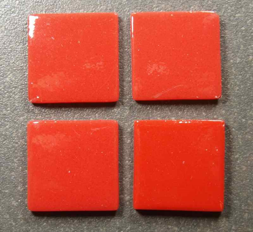 [176F] Pâte de verre 176 (Rouge), 2,3 x 2,3 cm, par 100g