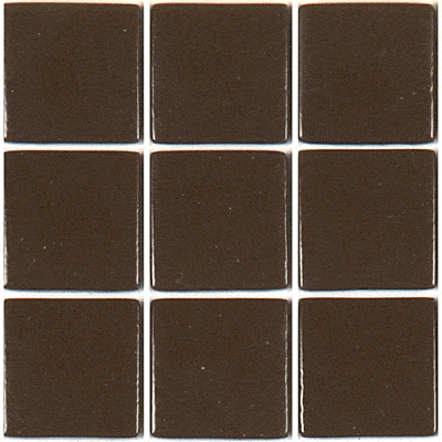 [163A] Pâte de verre 163 (Marron foncé) 2,3 x 2,3 cm, par 100g