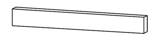 Plinthes Numi, 3.8 x 60 cm, Vendu au ml, 1 Bte = 6 ml