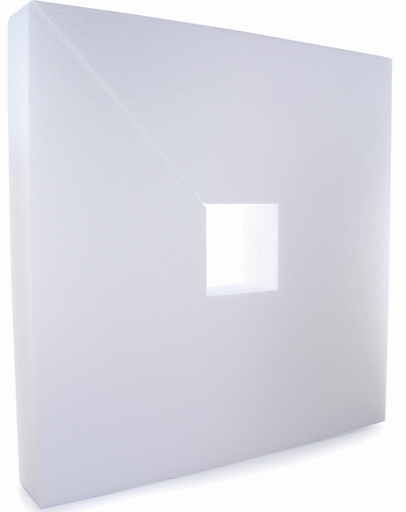 Carré Polystyrène Perforé 32.5 x 32.5 x 5 cm