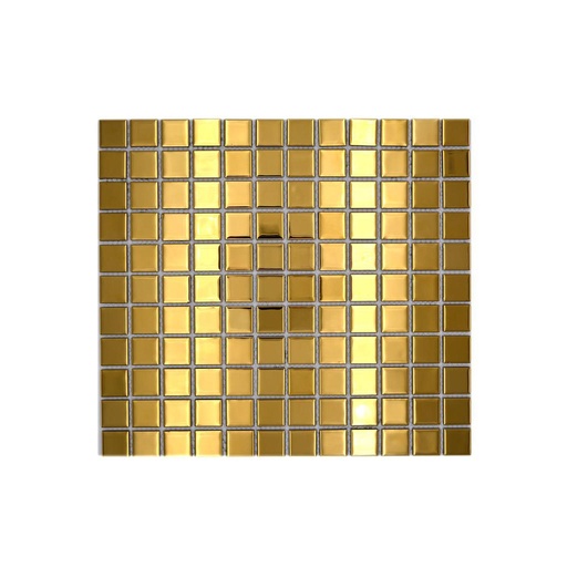 [CM4GO1] Pate de Verre Miroir Or 2.5 x 2.5 cm, à la pièce