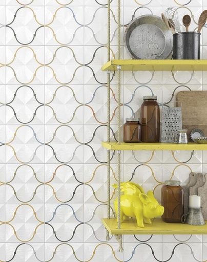 Faïence Etnia, 13 x 13 cm , Vendu au m², 1 Bte = 0.68 m²