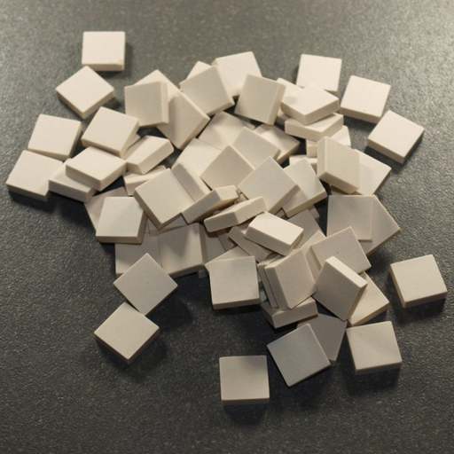 Grès Cérame Blanc, 1.2 x 1.2 cm, Par 100g