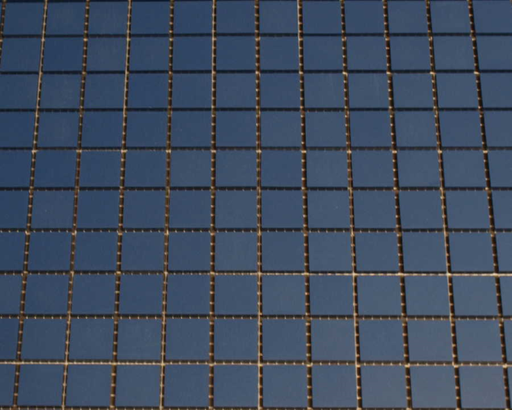 Grès Cérame 2 x 2 cm Bleu Nuit en plaque