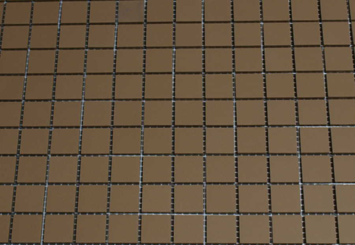 Grès Cérame 2 x 2 cm Café en plaque