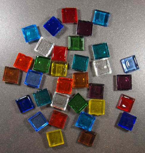 Transparent Mix 2 x 2 cm, par 100 g