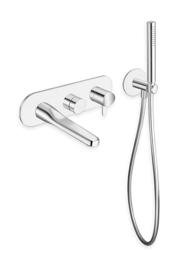 Beak - Mitigeur Lavabo Mural - 2 Sorties - BE 10851