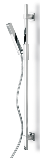 Quadri S - Barre de Douche Laiton Carrée Pivotante - QD 25151