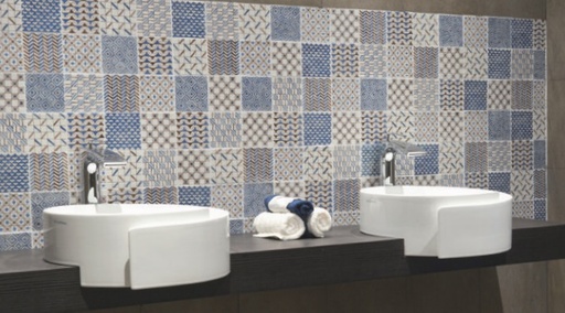 Faience Dorémail Asori, 10 x 10 cm, ep. 10 mm, Vendu à la pièce