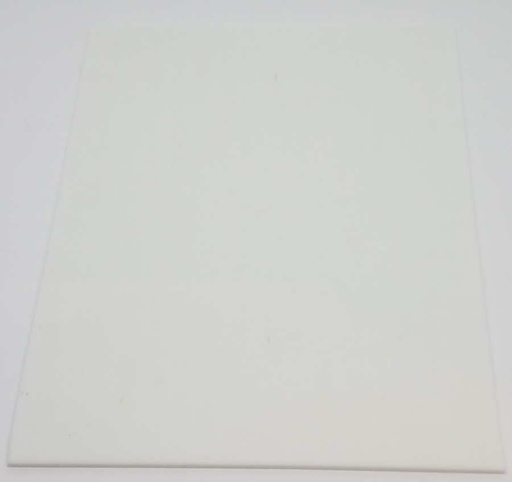 [T039-1520] Plaque de Verre 15 x 20 cm, Blanc Opaque