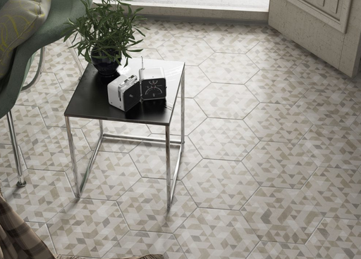 Grès Cérame Emaillé Urban Hexagone, 29.2 x 25.4 cm, Vendu au m², 1 Bte = 1 m²