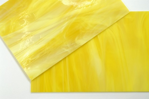 [369-1s-f] Plaque de Verre 20 x 30 cm - Jaune Nuageux n°22 
