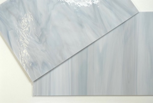 Plaque de Verre 20 x 30 cm  - Gris Clair Blanc n°20